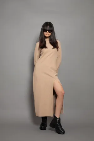 Reverse French Terry Long Dress