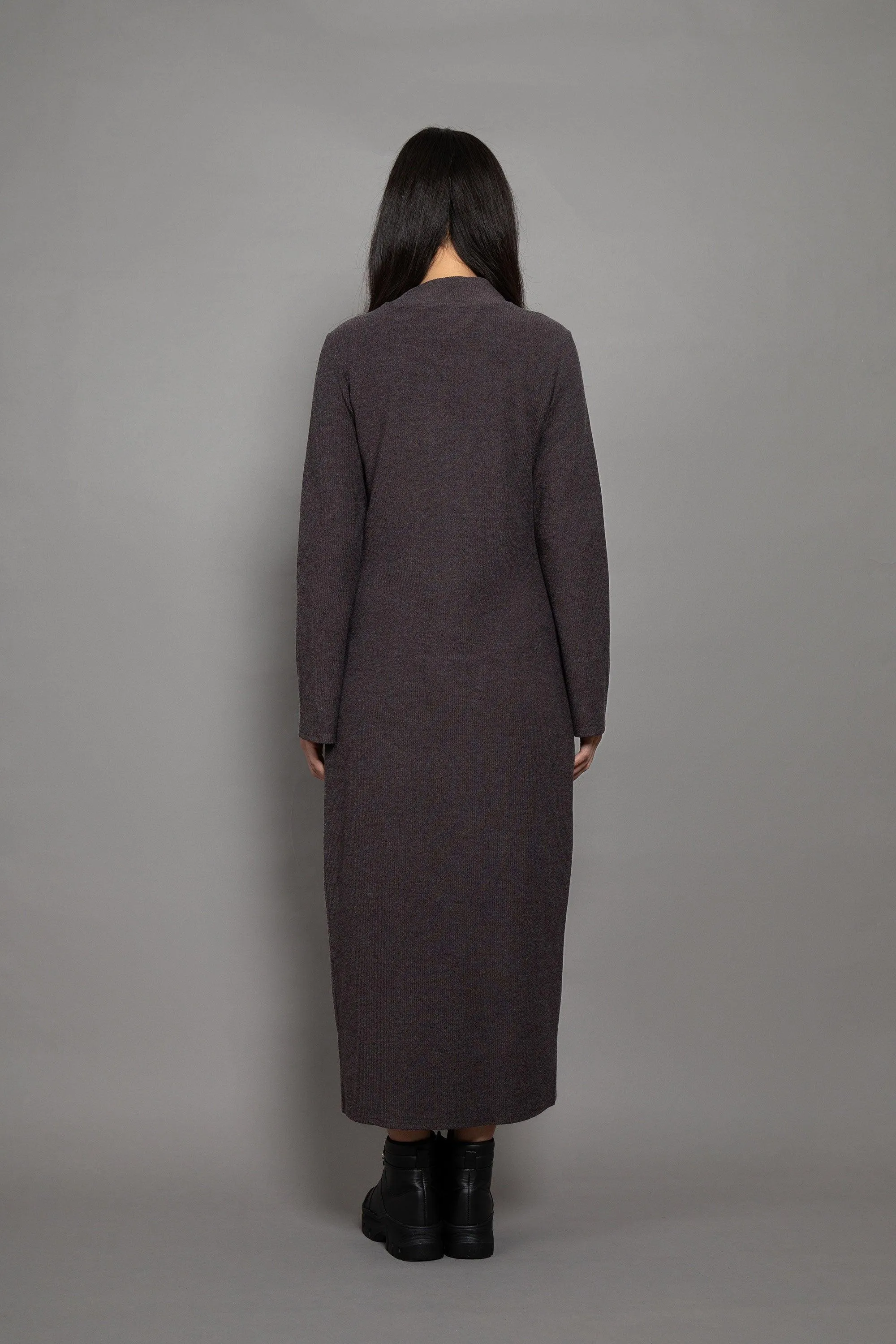 Reverse French Terry Long Dress