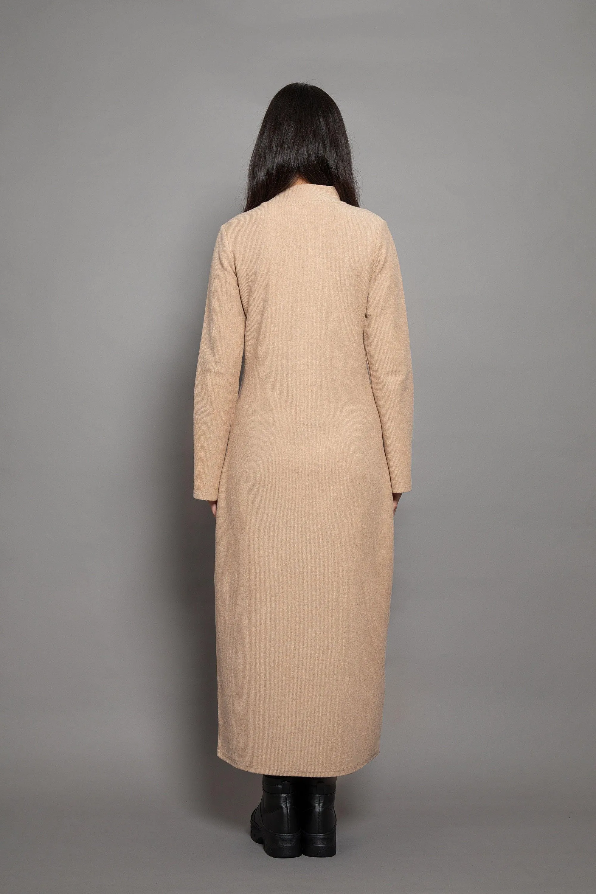 Reverse French Terry Long Dress