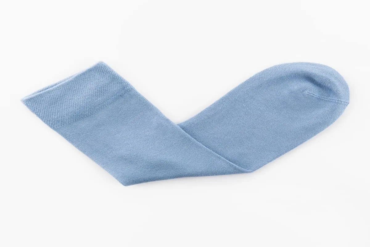 Sky Blue Calf Length Bamboo Socks