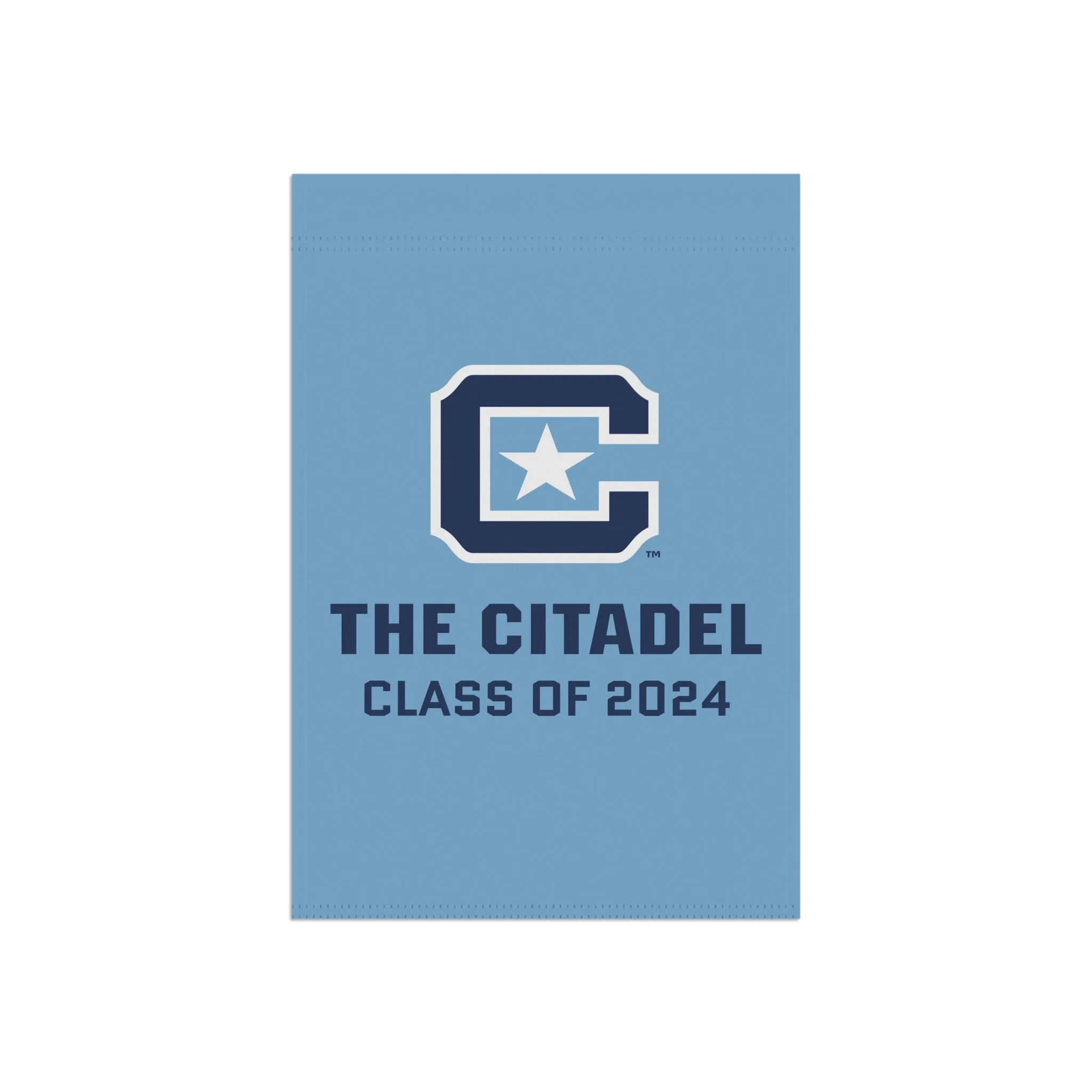 The Citadel, Class of 2024, C Star, Garden & House Banner- 12"x18"