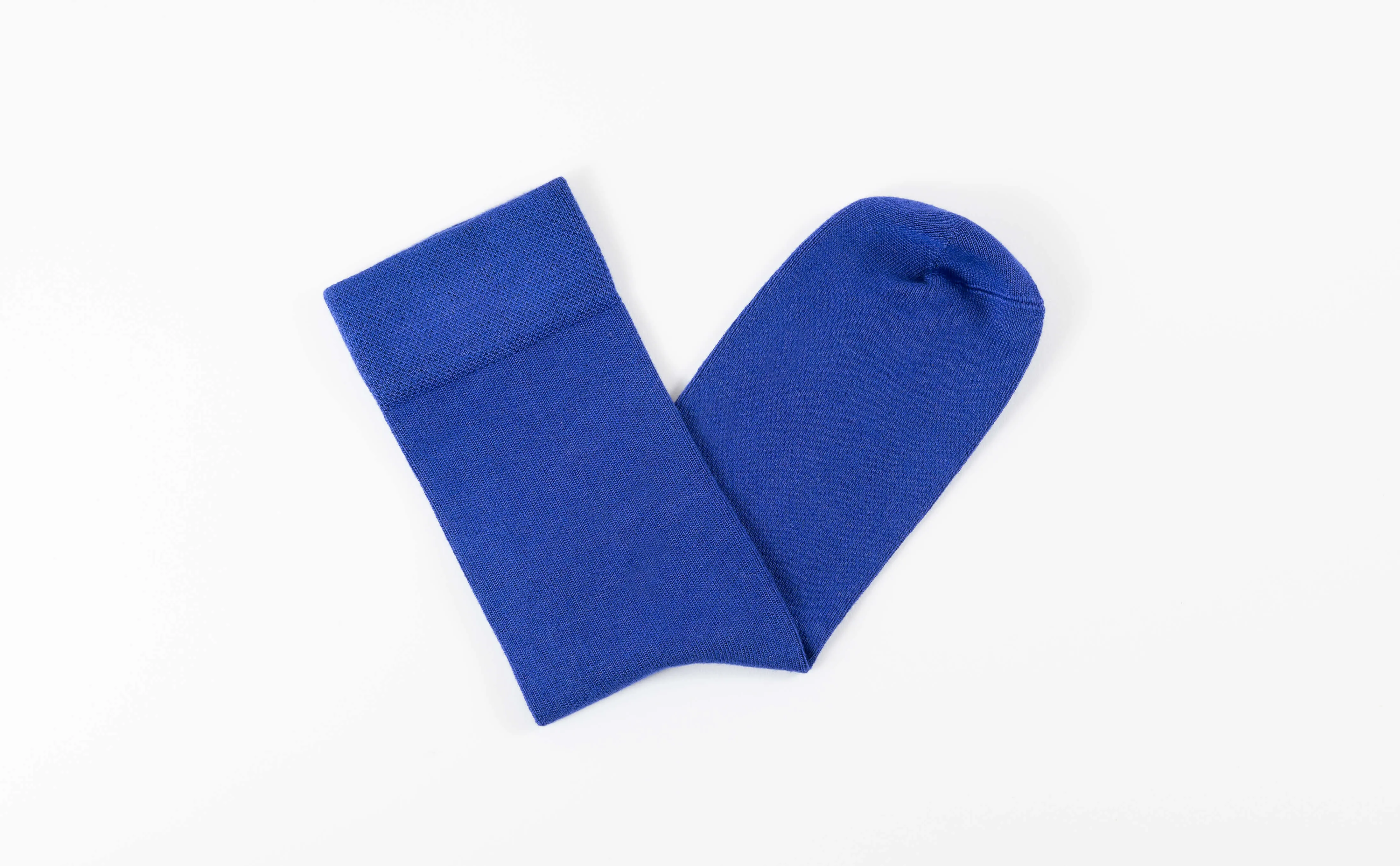 Ultra Marine Blue Calf Length Bamboo Socks