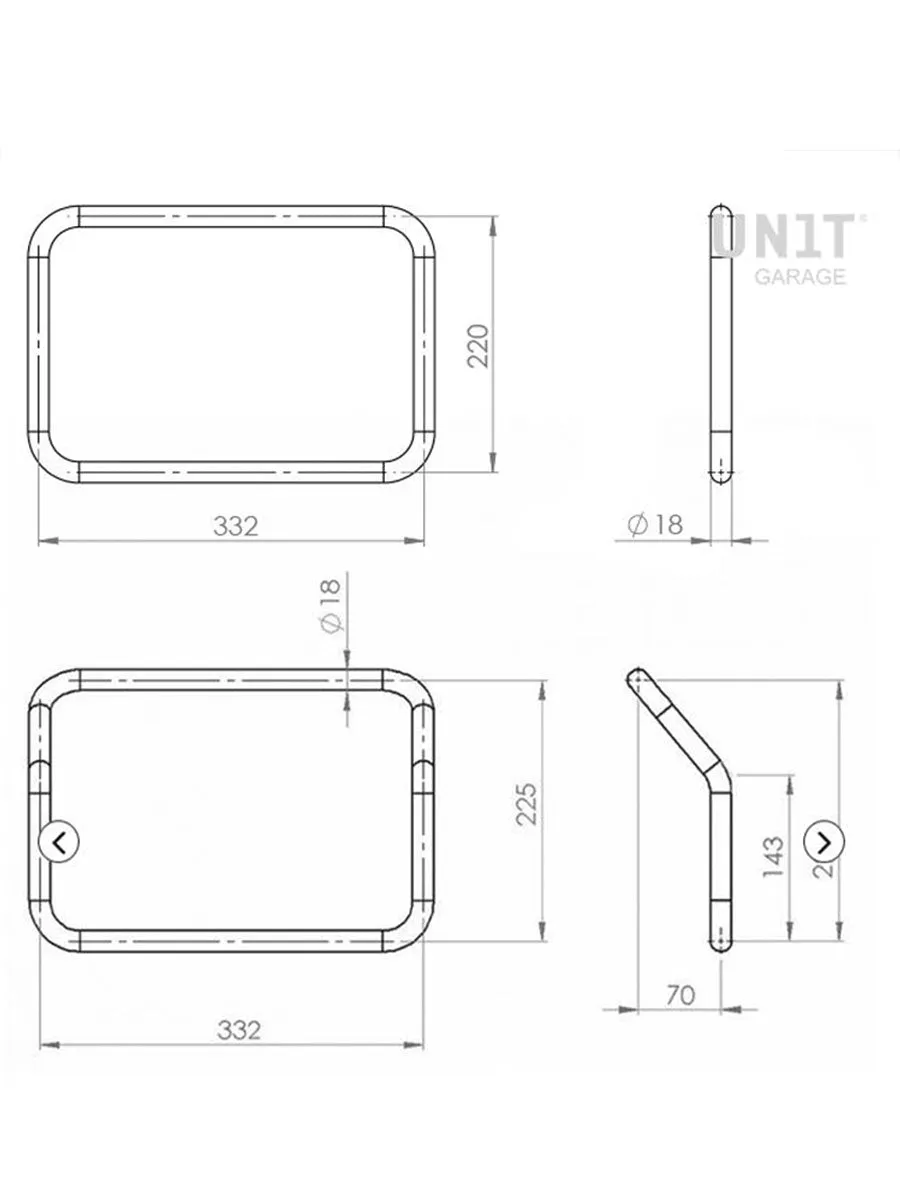UNIT Garage Atlas Racks - Truimph Speed 400/Scrambler 400 X