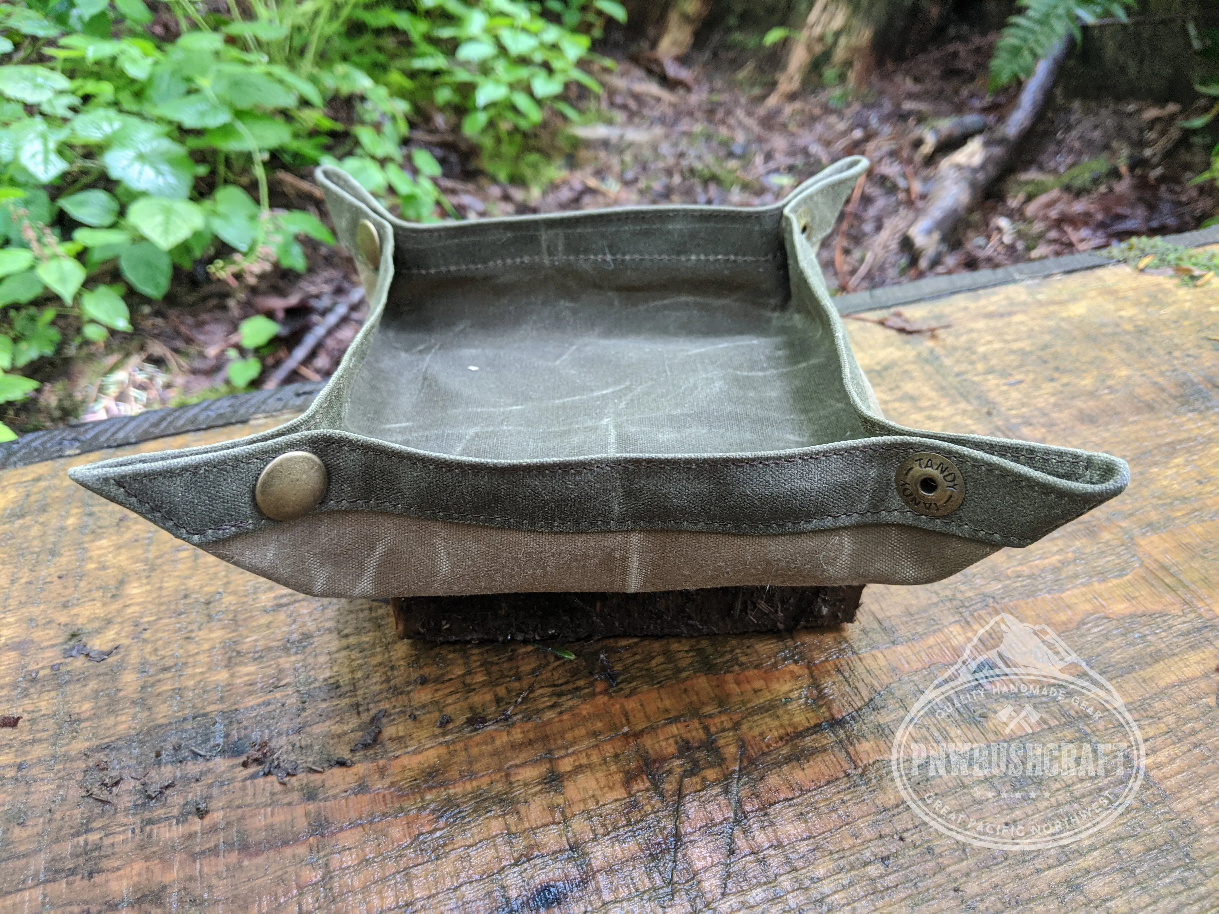 Waxed Canvas Travel Tray in 4 Sizes Perfect for keeping your gear together in the woods