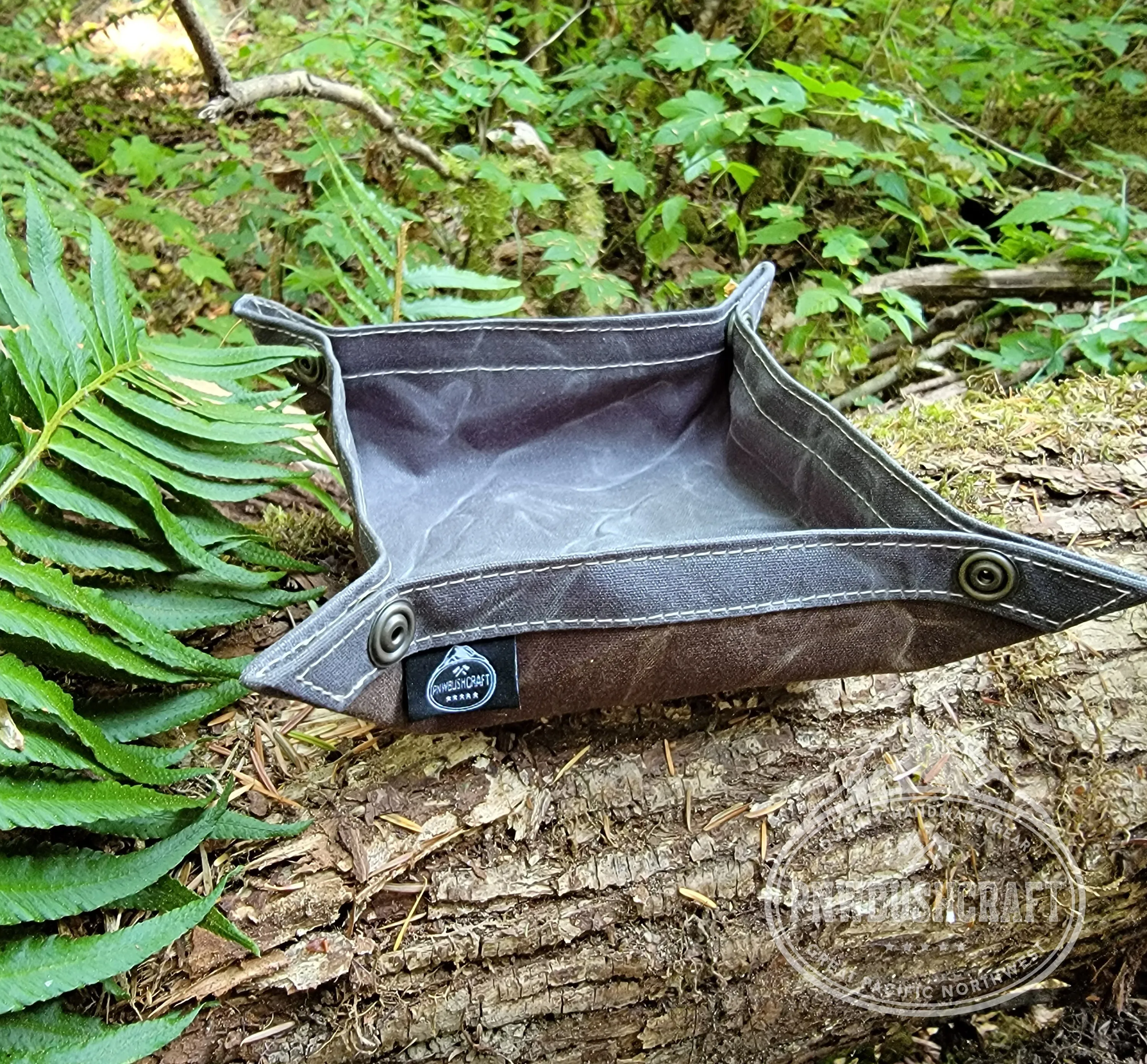 Waxed Canvas Travel Tray in 4 Sizes Perfect for keeping your gear together in the woods