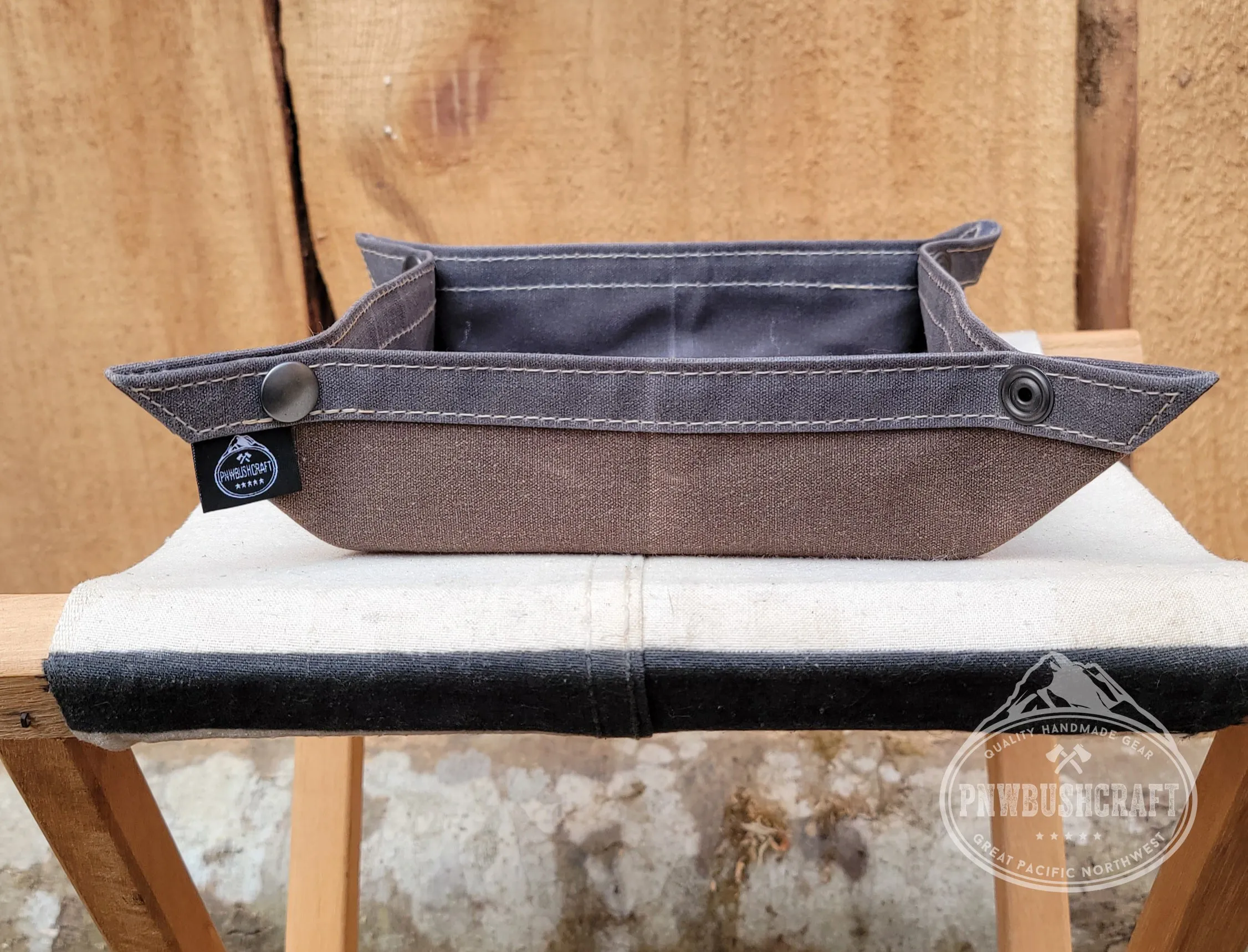 Waxed Canvas Travel Tray in 4 Sizes Perfect for keeping your gear together in the woods