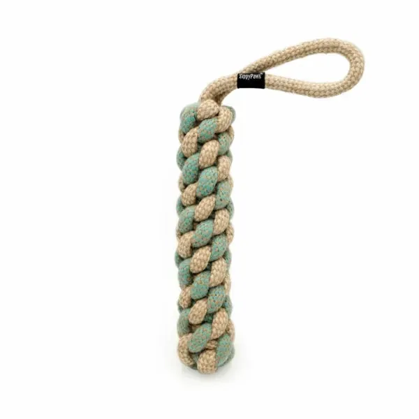 ZIPPY PAWS Ecozippy Cotton & Jute Tug Earth Friendly dog Toy